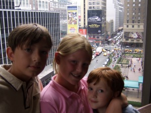 Me, Grace and Eamonn in Madison Square Garden